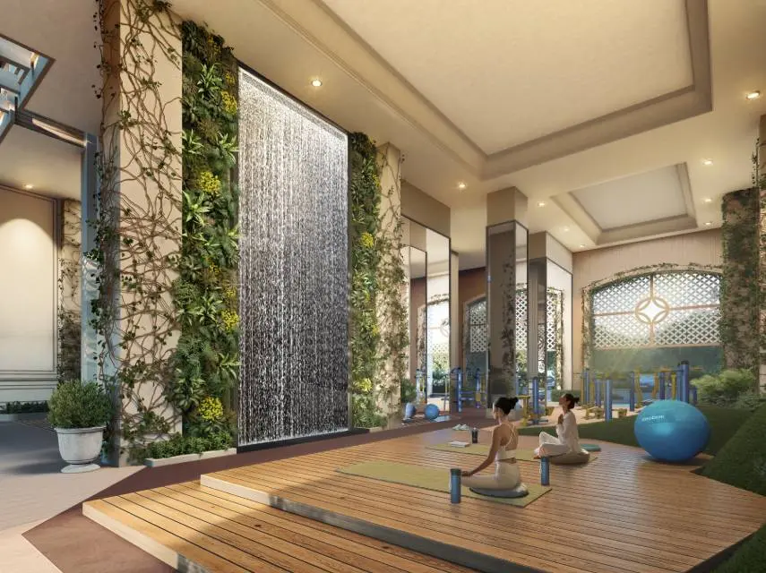 Gym Water Feature View